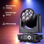 Moving Head Light - Manufacturer Mini Eye 7x40w RGBW 4in1 DMX Zoom LED Wash Party Club