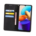 Phone Case - Manufacturer Vivo Y22s Calfskin Wallet Magnetic Solid Color Model Max