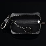 Key Wallet - Manufacturer Premium PU Leather Carbon Fiber Texture Car Key Holder Chain