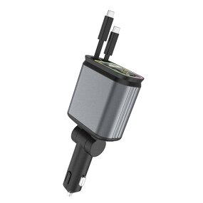 Car Charger - Manufacturer 2026 45W 4 in 1 USB-C Star Scene Display Cigar Lighter PD