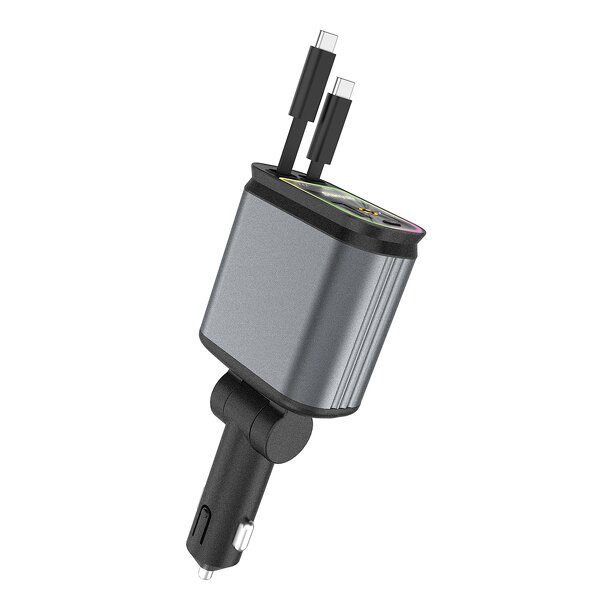 Car Charger - Manufacturer 2026 45W 4 in 1 USB-C Star Scene Display Cigar Lighter PD