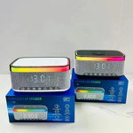 Alarm Clock Speaker - Manufacturer RGB LED Adjustable Wireless Charger FM Radio 6 in 1
