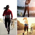 Pet Leash - Manufacturer Unisex Retractable Elastic Waist Belt Zipper Water Bottle Holder