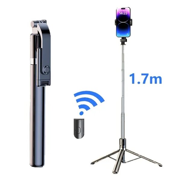 Selfie Stick - Manufacturer R1-L Foldable Wireless Remote ABS Stainless Steel Smartphone