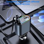 PD Cable - Manufacturer C9 Retractable Type C 2A Starry Sky Ambient Light Car Charger