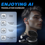 Translation Earbuds - Manufacturer AI 3-in-1 144 Languages No Payment Real Time Business