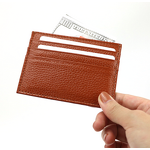 Card Holder - Manufacturer Minimalist Genuine Cowhide Leather Credit ID Passport Holder