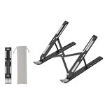Laptop Stand - Manufacturer Carbon Steel Foldable Height Adjustable Vertical Notebook Holder