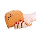 Wallet - Manufacturer Small Cat PU Lychee RFID Blocking Card Holder Handbag Wallet for Women