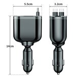 Car Charger - Manufacturer Mini Retractable Fast Charging iPhone Android Accessory Gift