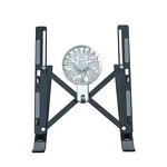 Laptop Stand - Manufacturer Heat Dissipation 7-stage Aluminum 9-17.3" Removable Cooling Fan