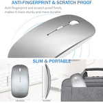 Wireless Mouse - Manufacturer BT4.0+2.4G Laser Optical Rechargeable 3D Mac PC Slim