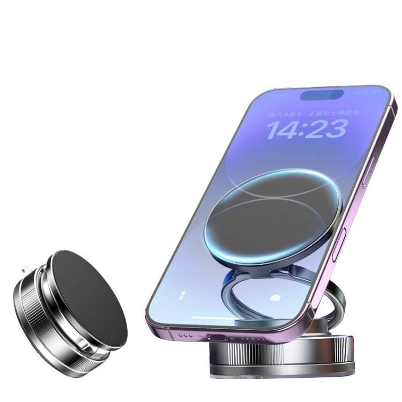 Car Phone Holder - Manufacturer Foldable 360° Magnetic Vacuum Suction Screen Wall Glass