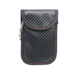 Faraday Bag - Manufacturer Compact Carbon Fiber PU Signal Blocking Car Key Wallet Pouch