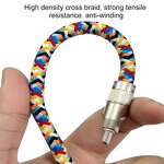 Charging Cable - Manufacturer 2-in-1 PD 60W Nylon Wrist Neck Strap Charging Data Rope