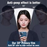 Screen Protector - Manufacturer Privacy 3D Tempered Glass Anti-Spy Easy Install iPhone16