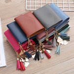 Wallet - Manufacturer PU Leather Tassel RFID Blocking Card Holder Handbag for Women