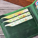 Men's Wallet - Manufacturer Genuine Leather Minimalist Handmade Vintage Slim Bifold