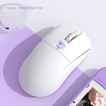 Gaming Mouse - Manufacturer Rechargeable 6400DPI RGB Three-Mode Macro Left-handed