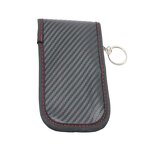 Faraday Bag - Manufacturer Compact Carbon Fiber PU Signal Blocking Car Key Wallet Pouch