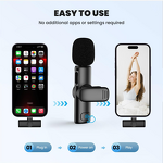 Lavalier Mic - Manufacturer Wireless USB-C iPhone15 Pro Max Plug-Play Noise Reduction