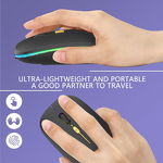Wireless Mouse - Manufacturer RGB Optical Slim Silent 2.4G 3 DPI Levels Gaming Notebook