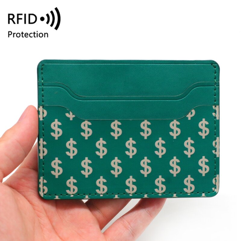 Men's Wallet - Manufacturer 2025 Minimalist PU RFID Custom Logo Coin Purse Money Clip