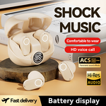 Wireless Earbuds - Manufacturer ENC Noise Cancelling 20H Stereo Bass IPX4 BT5.4 LED