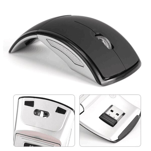 Arc Mouse - Manufacturer Portable Foldable 2.4G Cordless LED Backlit Ultra Slim Travel