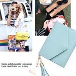 Wallet - Manufacturer PU Leather Tassel RFID Blocking Card Holder Handbag for Women
