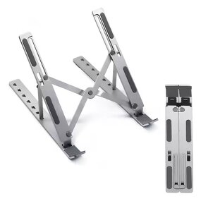 Laptop Stand - Manufacturer Carbon Steel Foldable Height Adjustable Vertical Notebook Holder