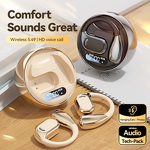 Open-Ear Earbuds - Manufacturer Wireless Sports LED 50H Playback Bass iPhone Android