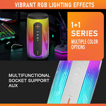 BT Speaker - Manufacturer Portable 5.3 3D Surround 24H IPX4 Waterproof RGB TWS LED