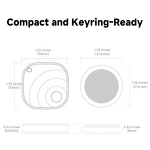 Smart Tracker - Manufacturer HB20 True Dual System No APP Pet Dog Wallet Lost Item Key Chain