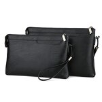 Men's Handbag - Manufacturer PU Leather Anti-Theft Envelope Zipper Business Casual Travel