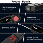 Camera Detector - Manufacturer USB Wireless Infrared Signal Scanner 6 Levels OLED Home Office