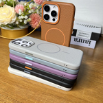 Phone Case - Manufacturer Luxury Retro Magnetic Litchi Grain PU Wireless Charging iPhone14/15/16