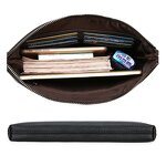 Men's Clutch - Manufacturer Large Capacity Leather Organizer Wrist Bag Travel Briefcase