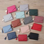 Wallet - Manufacturer PU Leather Tassel RFID Blocking Card Holder Handbag for Women