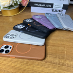 Phone Case - Manufacturer Luxury Retro Magnetic Litchi Grain PU Wireless Charging iPhone14/15/16