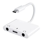 Audio Adapter - Manufacturer Dual 3.5mm 3-in-1 iPhone14/13/12/11 Laptop Charging Splitter