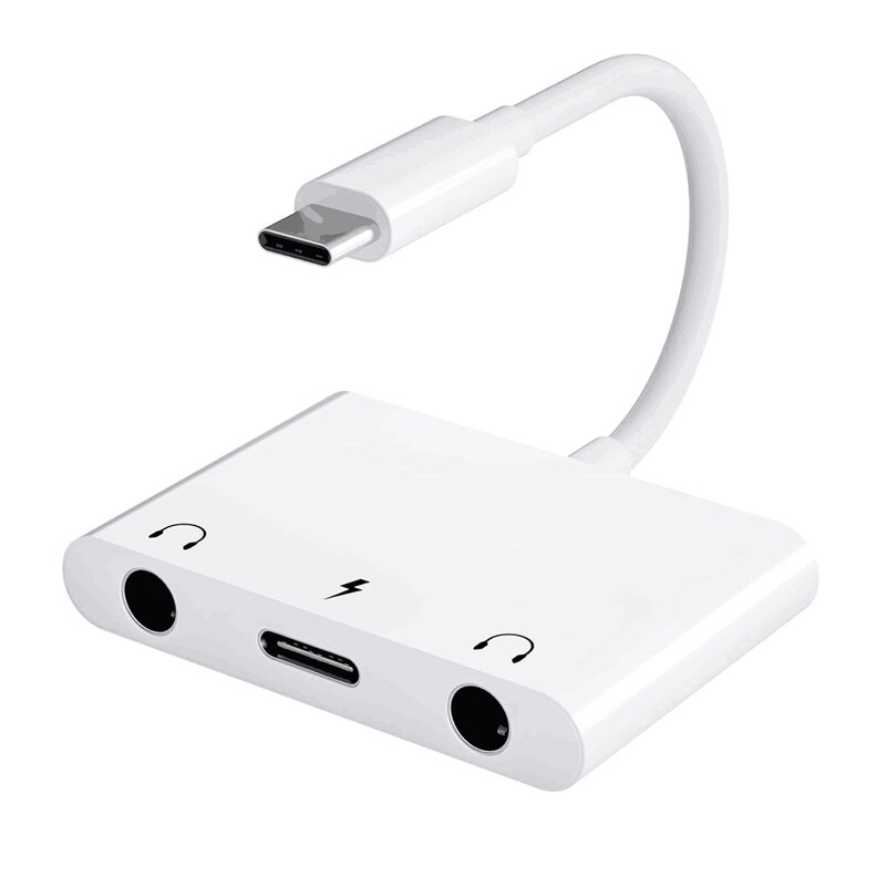 Audio Adapter - Manufacturer Dual 3.5mm 3-in-1 iPhone14/13/12/11 Laptop Charging Splitter