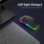 Wireless Mouse - Manufacturer RGB Optical Slim Silent 2.4G 3 DPI Levels Gaming Notebook