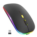 Wireless Mouse - Manufacturer RGB Optical Slim Silent 2.4G 3 DPI Levels Gaming Notebook