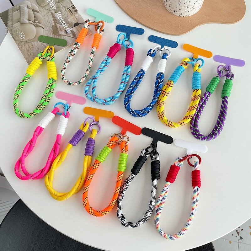Phone Strap - Manufacturer Fashion Wrist Anti-Lost Lanyard Twist Rope Pendant Case