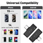 Lavalier Mic - Manufacturer Wireless iPhone/Android/PC 16hrs Noise Cancellation Gaming