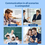 Translation Earbuds - Manufacturer AI Wireless 144 Languages Over-Ear Travel Business