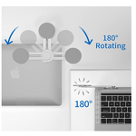 Laptop Phone Holder Manufacturer - Adjustable Angle Slim Magnetic Monitor Side