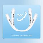 Neck Fan Manufacturer - Wearable 800mah USB Mini Leafless Bladeless Design