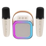 Karaoke Mic Set Manufacturer - K12 Portable RGB LED Rechargeable Wireless